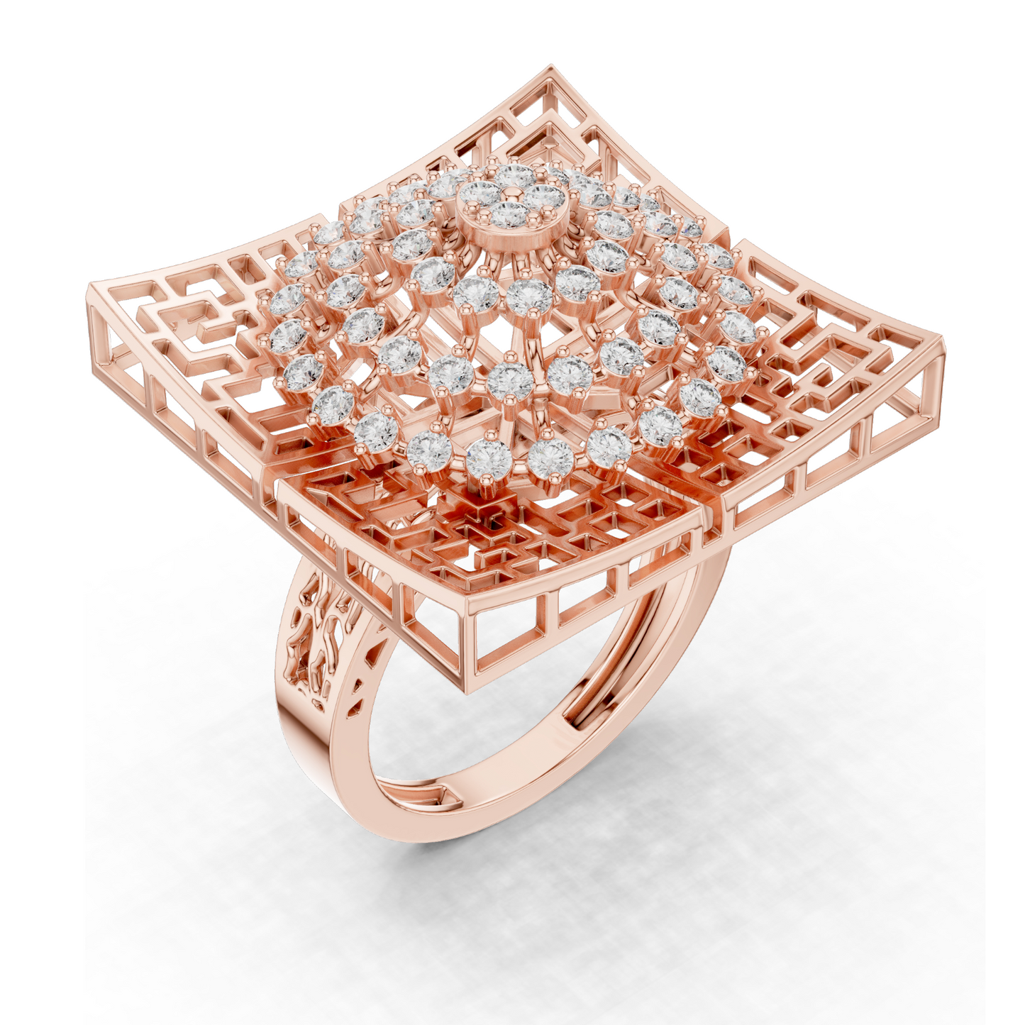 0.812 CT Lab-Grown Diamond Ladies Ring | VVS-VS EF Clarity | 18KT, 14KT, 10KT Gold & 925 Silver | Rose, Yellow, White Gold & Moissanite Options