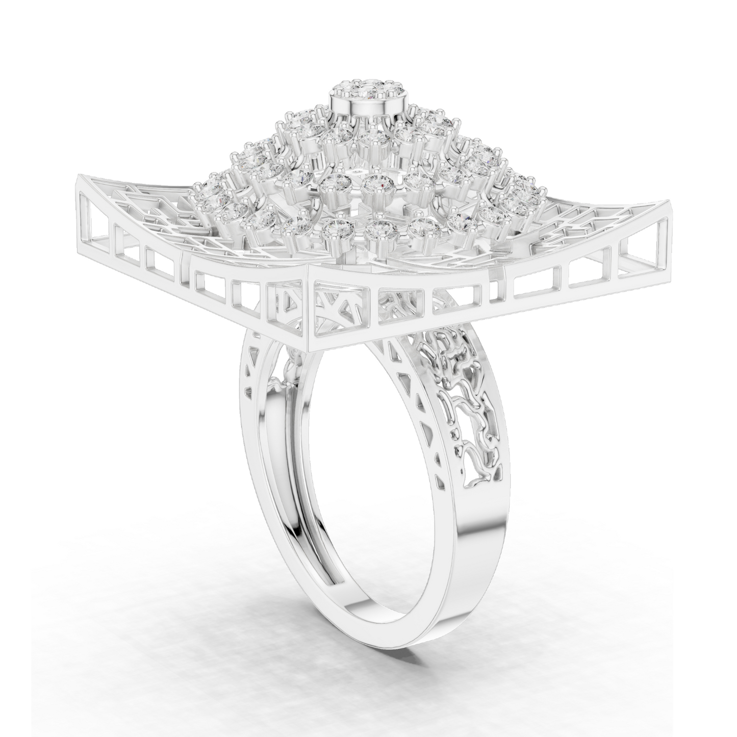 0.812 CT Lab-Grown Diamond Ladies Ring | VVS-VS EF Clarity | 18KT, 14KT, 10KT Gold & 925 Silver | Rose, Yellow, White Gold & Moissanite Options