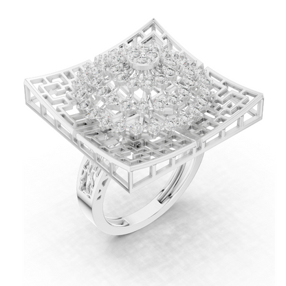 0.812 CT Lab-Grown Diamond Ladies Ring | VVS-VS EF Clarity | 18KT, 14KT, 10KT Gold & 925 Silver | Rose, Yellow, White Gold & Moissanite Options