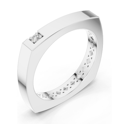 Lab-Grown Diamond Ladies Ring | VVS-VS EF Clarity, 0.02 CT | 18KT, 14KT, 10KT Gold & 925 Silver | Rose, Yellow, White Gold & Moissanite Options