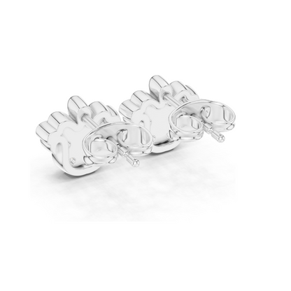 Floral Diamond Earrings | 0.28 CT Lab-Created Diamonds, 18KT, 14KT, 10KT Gold & 925 Silver | White, Yellow, Rose Gold Options | Moissanite Available