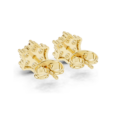 0.31 CT Diamond Cluster Earrings | Lab-Grown VVS-VS EF Clarity | 18KT, 14KT, 10KT Gold & 925 Silver | Rose, Yellow, White Gold & Moissanite Options