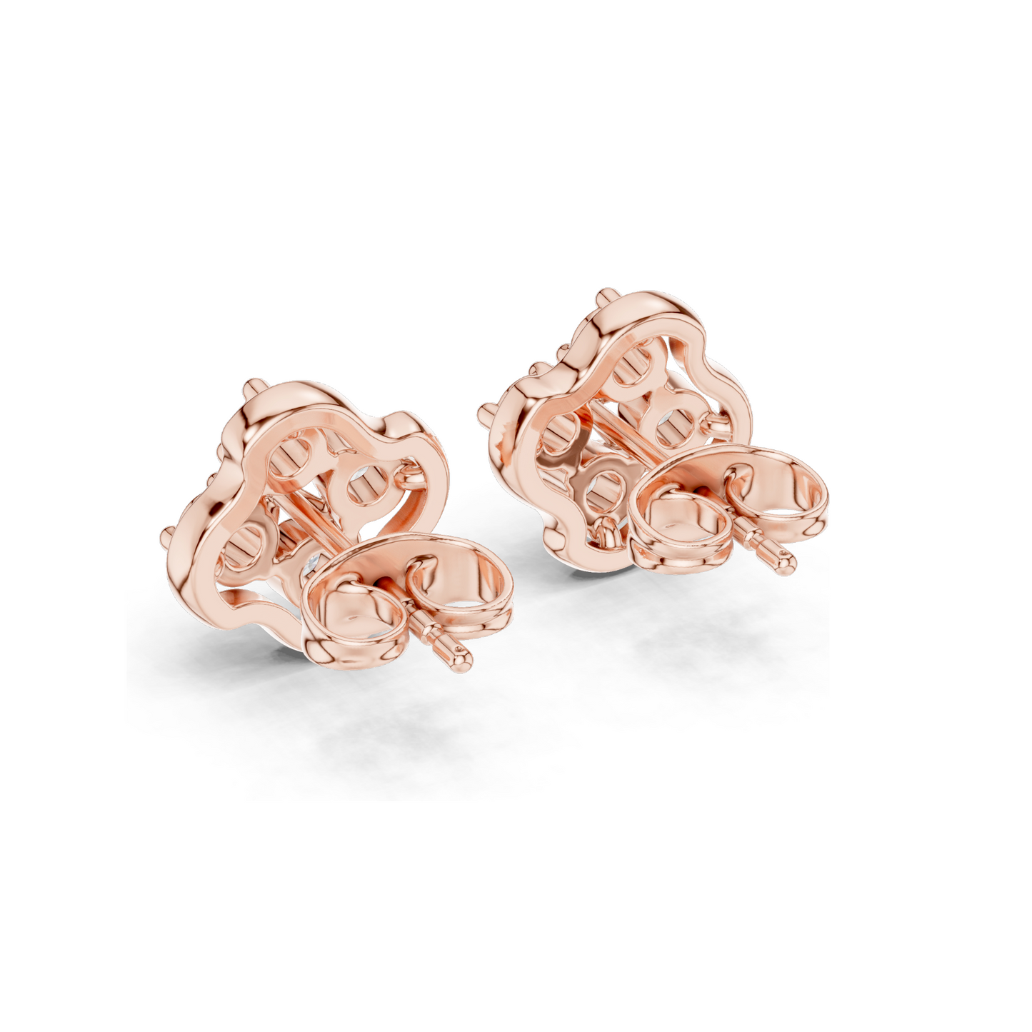 Lab-Grown Diamond Earrings - 0.302 CT Total | VVS-VS EF Clarity | Available in 18KT, 14KT, 10KT Gold & 925 Silver | Rose, Yellow, White Gold & Moissanite Options