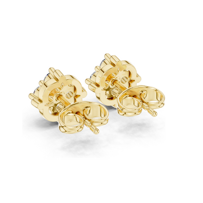 0.48 CT Lab Diamond Stud Earrings for Women | VVS-VS Clarity | 18KT, 14KT, 10KT Gold & 925 Silver | Rose, Yellow, White Gold & Moissanite Options