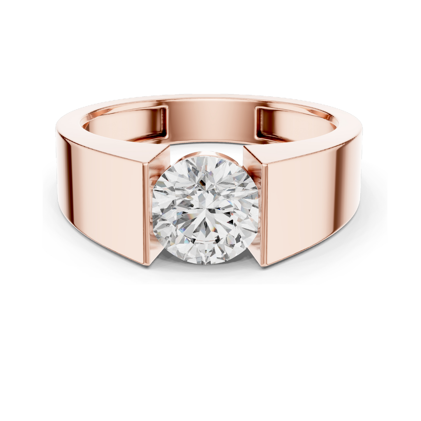 1.5 CT Lab-Grown Diamond Solitaire Ring for Women | VVS-VS EF Clarity | Available in 18KT, 14KT, 10KT Gold & 925 Silver | Rose, Yellow, White Gold & Moissanite Options