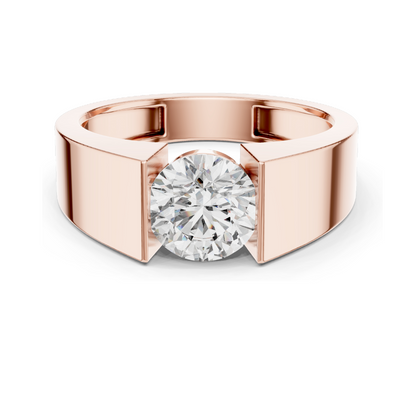 1.5 CT Lab-Grown Diamond Solitaire Ring for Women | VVS-VS EF Clarity | Available in 18KT, 14KT, 10KT Gold & 925 Silver | Rose, Yellow, White Gold & Moissanite Options