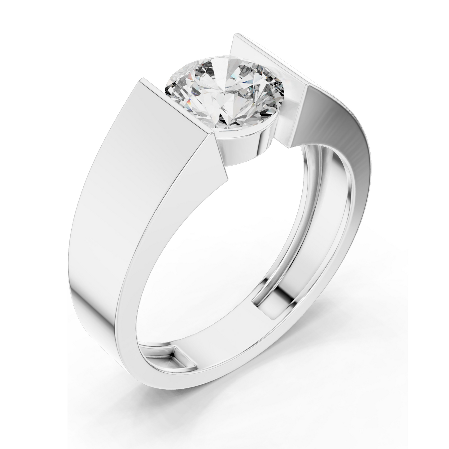 1.5 CT Lab-Grown Diamond Solitaire Ring for Women | VVS-VS EF Clarity | Available in 18KT, 14KT, 10KT Gold & 925 Silver | Rose, Yellow, White Gold & Moissanite Options