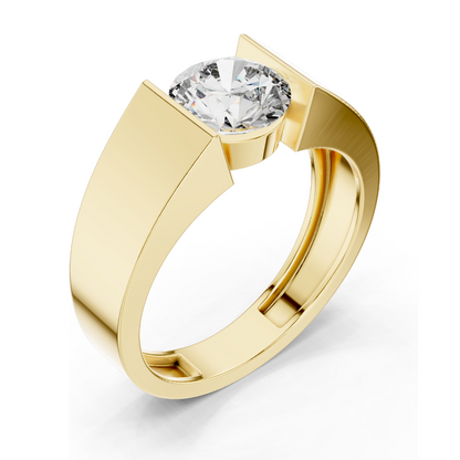 1.5 CT Lab-Grown Diamond Solitaire Ring for Women | VVS-VS EF Clarity | Available in 18KT, 14KT, 10KT Gold & 925 Silver | Rose, Yellow, White Gold & Moissanite Options