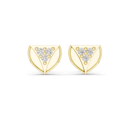 Elegant Lab Diamond Earrings | VVS-VS EF Clarity | 18KT, 14KT, 10KT Gold & 925 Silver | Rose, Yellow, White Gold | Moissanite & Lab Diamond Options