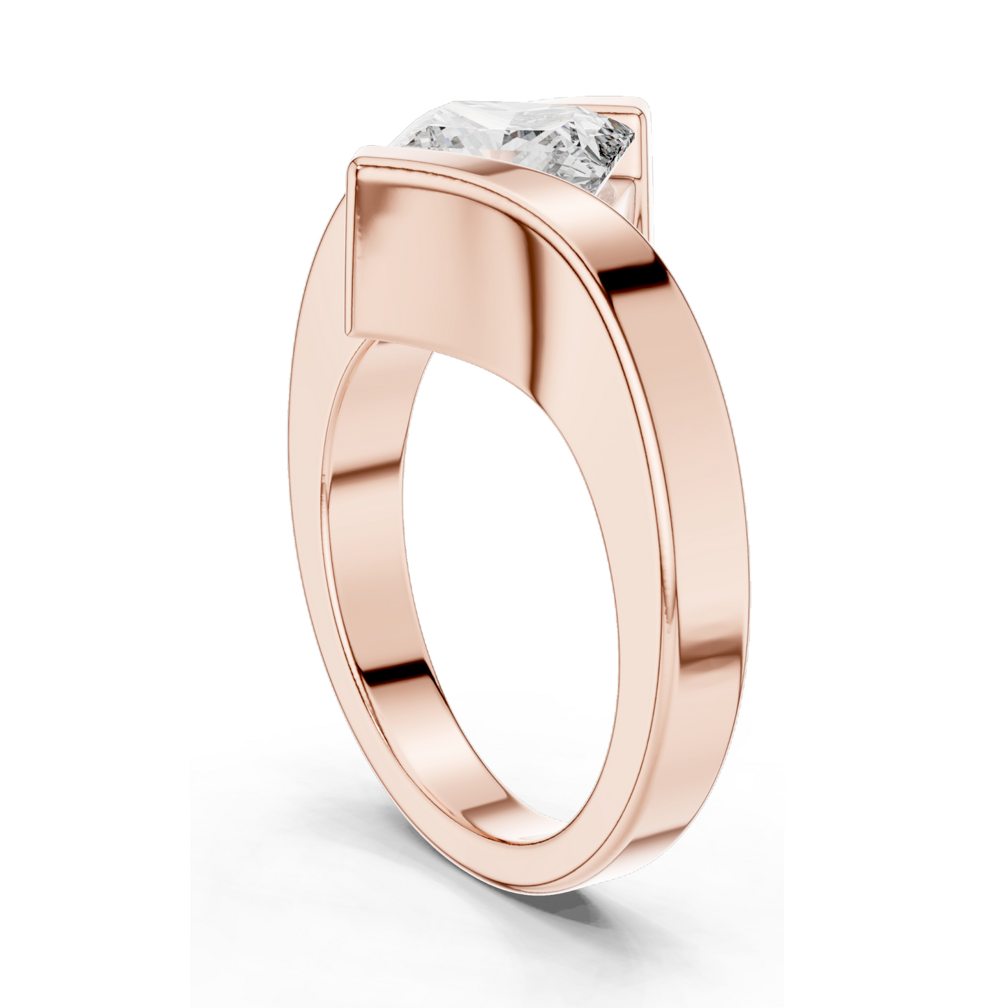 2 CT Lab Diamond Ladies Ring | VVS-VS EF Clarity | 18KT, 14KT, 10KT Gold & 925 Silver | Rose, Yellow, White Gold & Moissanite Options