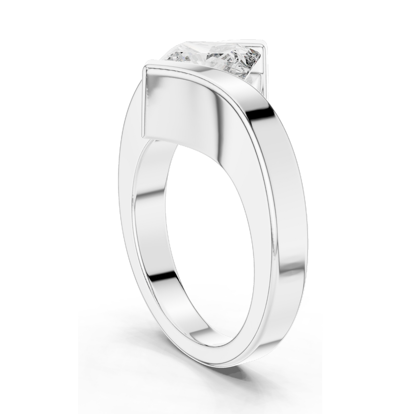 2 CT Lab Diamond Ladies Ring | VVS-VS EF Clarity | 18KT, 14KT, 10KT Gold & 925 Silver | Rose, Yellow, White Gold & Moissanite Options