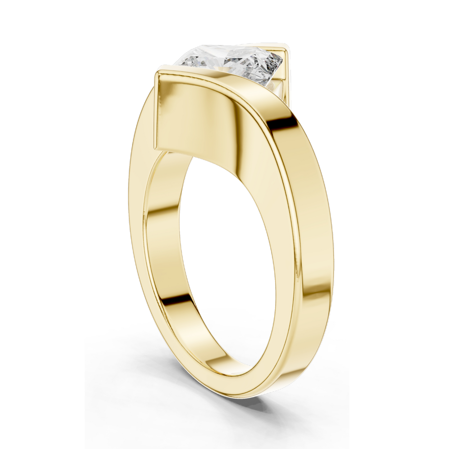 2 CT Lab Diamond Ladies Ring | VVS-VS EF Clarity | 18KT, 14KT, 10KT Gold & 925 Silver | Rose, Yellow, White Gold & Moissanite Options