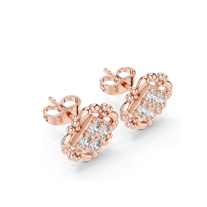 0.52 CT Lab Diamond Earrings for Women | VVS-VS EF Clarity | 18KT, 14KT, 10KT Gold & 925 Silver | Rose, Yellow, White Gold & Moissanite Options