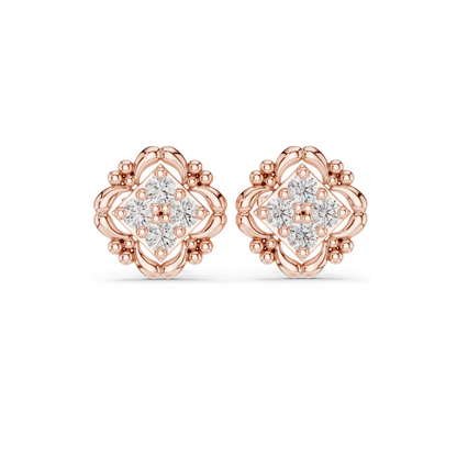 0.52 CT Lab Diamond Earrings for Women | VVS-VS EF Clarity | 18KT, 14KT, 10KT Gold & 925 Silver | Rose, Yellow, White Gold & Moissanite Options