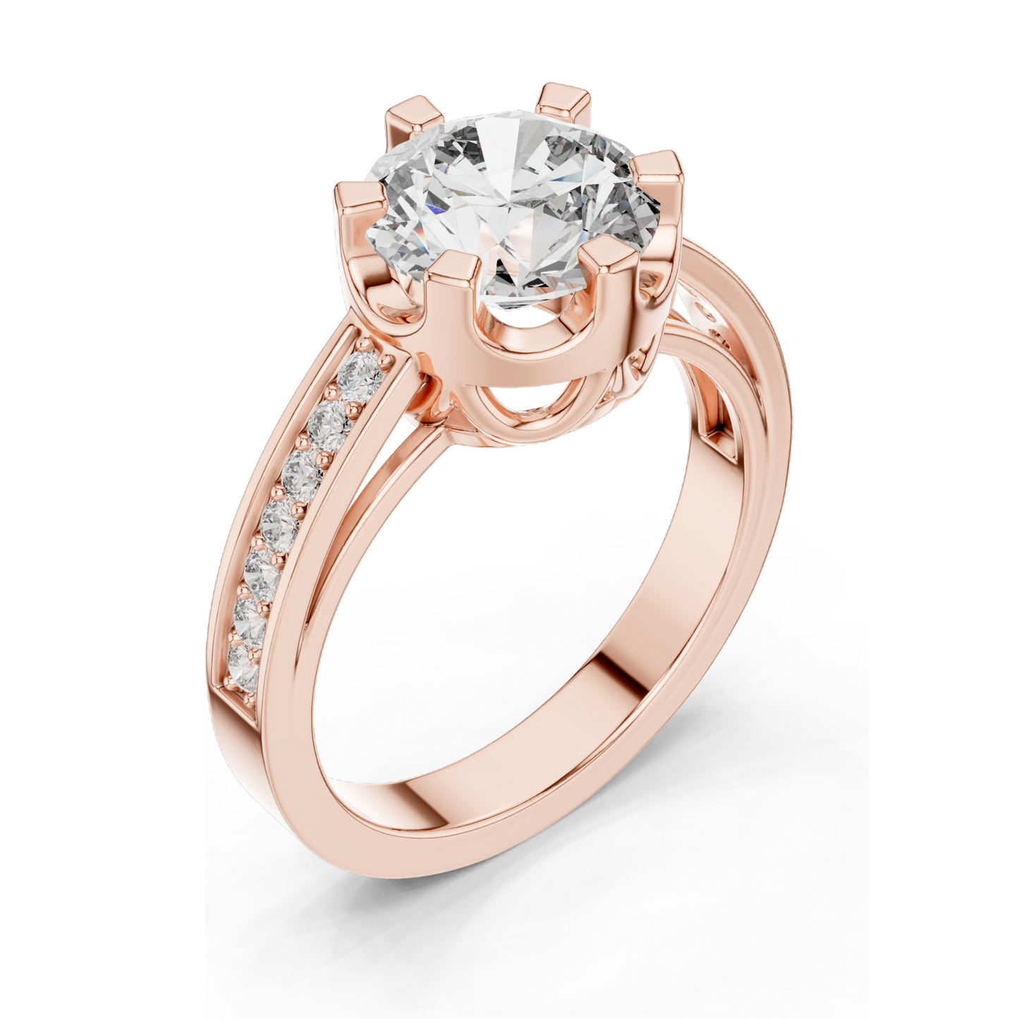 1.71 CT Lab-Grown Diamond Ladies Ring | VVS-VS EF Clarity | 18KT, 14KT, 10KT Gold & 925 Silver | Rose, Yellow, White Gold & Moissanite Options