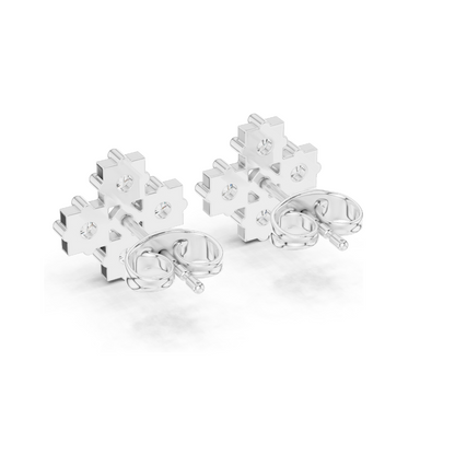 Lab-Grown Diamond Cross Earrings for Women | 0.52 CT Total Weight | VVS-VS EF Clarity | 18KT, 14KT, 10KT Gold & 925 Silver | Moissanite & Rose, Yellow, White Gold