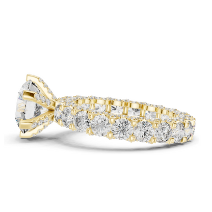 4.982 CT Lab Diamond Ring for Women | VVS-VS EF Clarity | 18KT, 14KT, 10KT Gold & 925 Silver | Rose, Yellow, White Gold & Moissanite Options