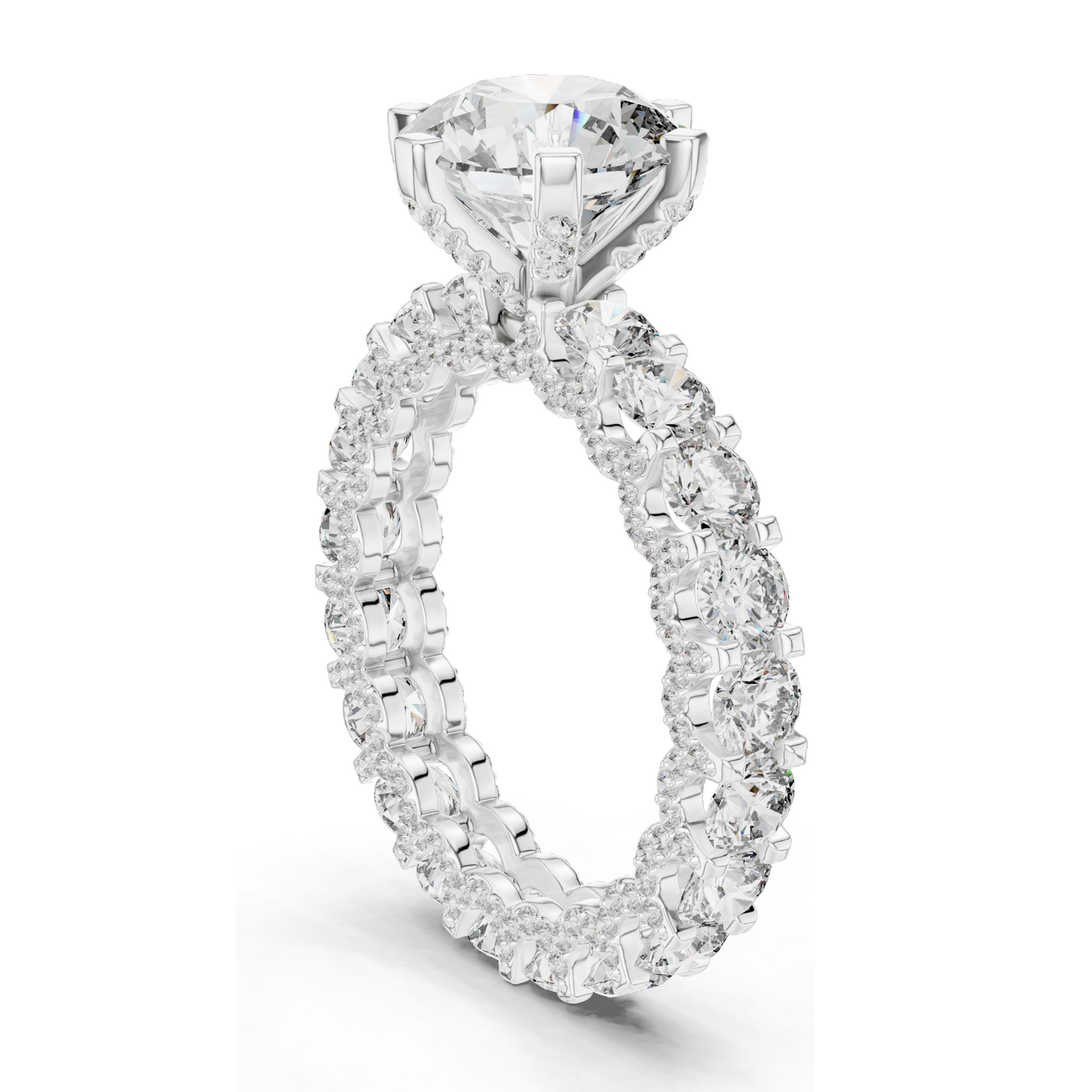4.982 CT Lab Diamond Ring for Women | VVS-VS EF Clarity | 18KT, 14KT, 10KT Gold & 925 Silver | Rose, Yellow, White Gold & Moissanite Options
