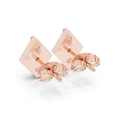 0.39 CT Lab-Grown Diamond Stud Earrings | VVS-VS EF Clarity | Available in 18KT, 14KT, 10KT Gold & 925 Silver | Moissanite & Lab Diamond Options | Rose, Yellow, White Gold