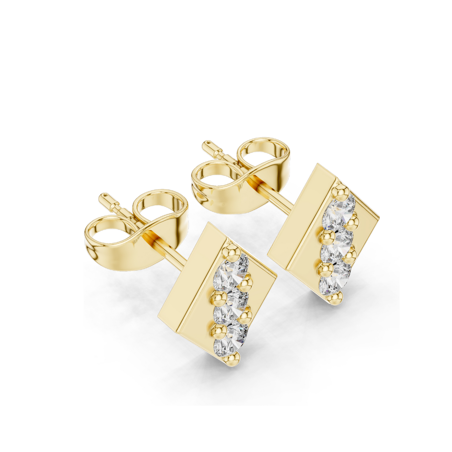 0.39 CT Lab-Grown Diamond Stud Earrings | VVS-VS EF Clarity | Available in 18KT, 14KT, 10KT Gold & 925 Silver | Moissanite & Lab Diamond Options | Rose, Yellow, White Gold