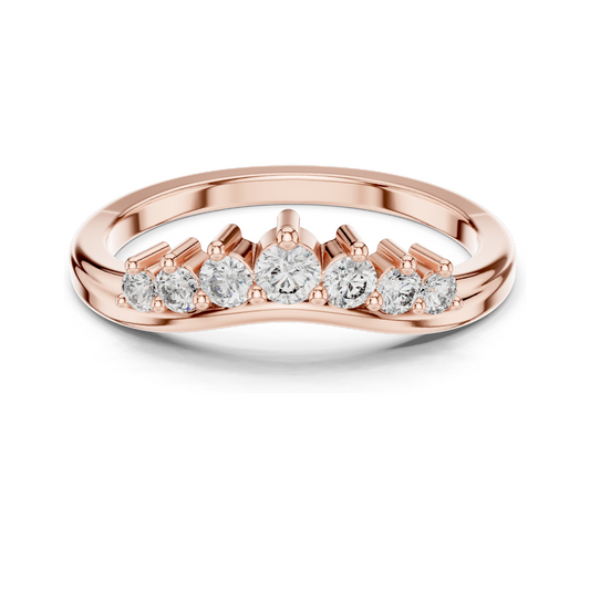 0.255 CT Lab Diamond Engagement Ring for Women | VVS-VS EF Clarity | 18KT, 14KT, 10KT Gold & 925 Silver | Rose, Yellow, White Gold & Moissanite Options