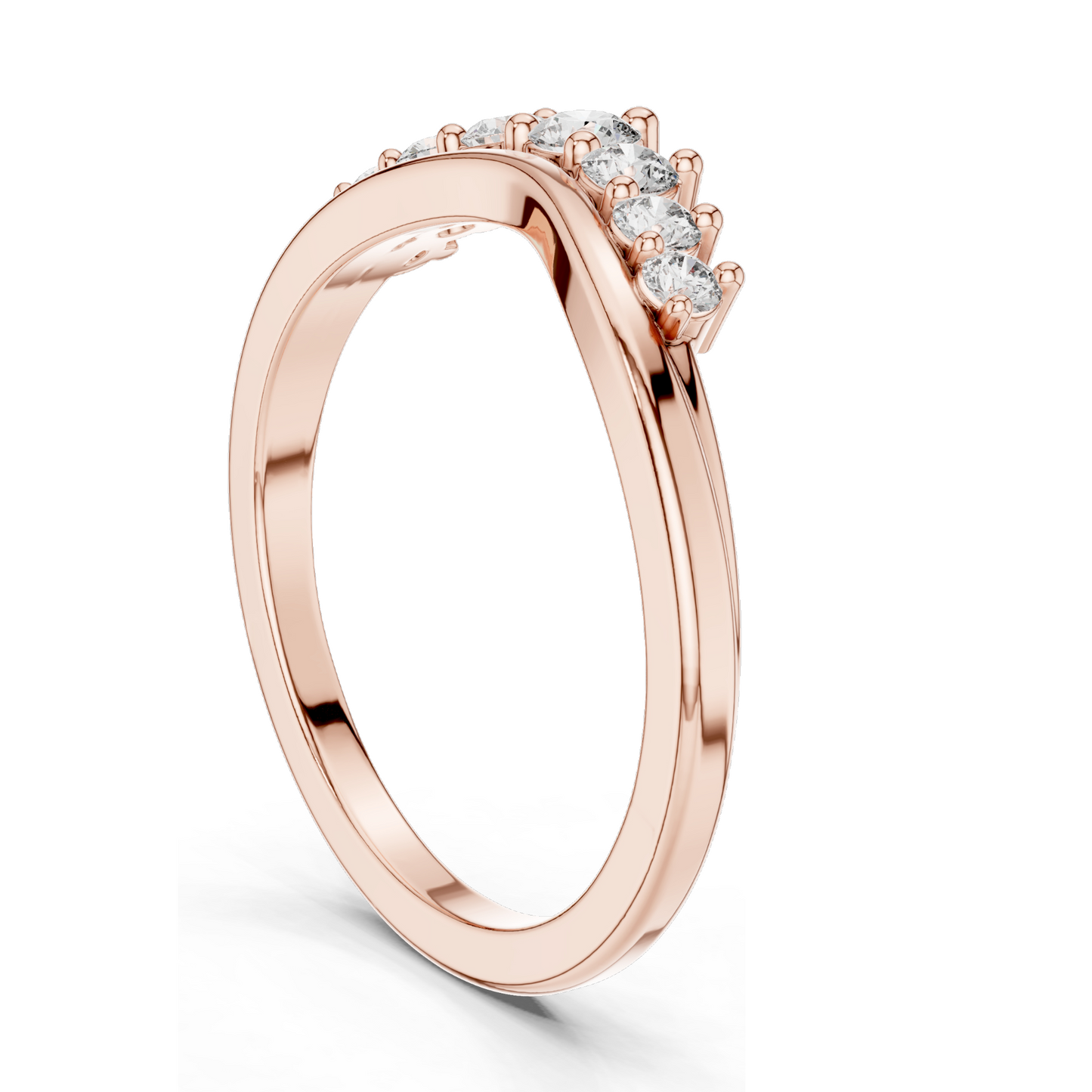 0.255 CT Lab Diamond Engagement Ring for Women | VVS-VS EF Clarity | 18KT, 14KT, 10KT Gold & 925 Silver | Rose, Yellow, White Gold & Moissanite Options