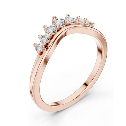 0.255 CT Lab Diamond Engagement Ring for Women | VVS-VS EF Clarity | 18KT, 14KT, 10KT Gold & 925 Silver | Rose, Yellow, White Gold & Moissanite Options