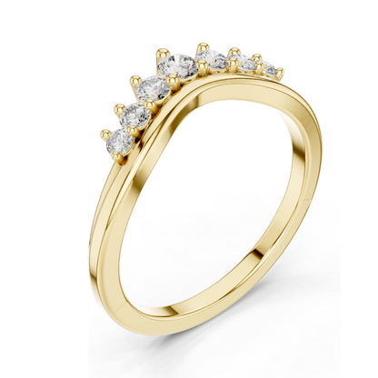 0.255 CT Lab Diamond Engagement Ring for Women | VVS-VS EF Clarity | 18KT, 14KT, 10KT Gold & 925 Silver | Rose, Yellow, White Gold & Moissanite Options