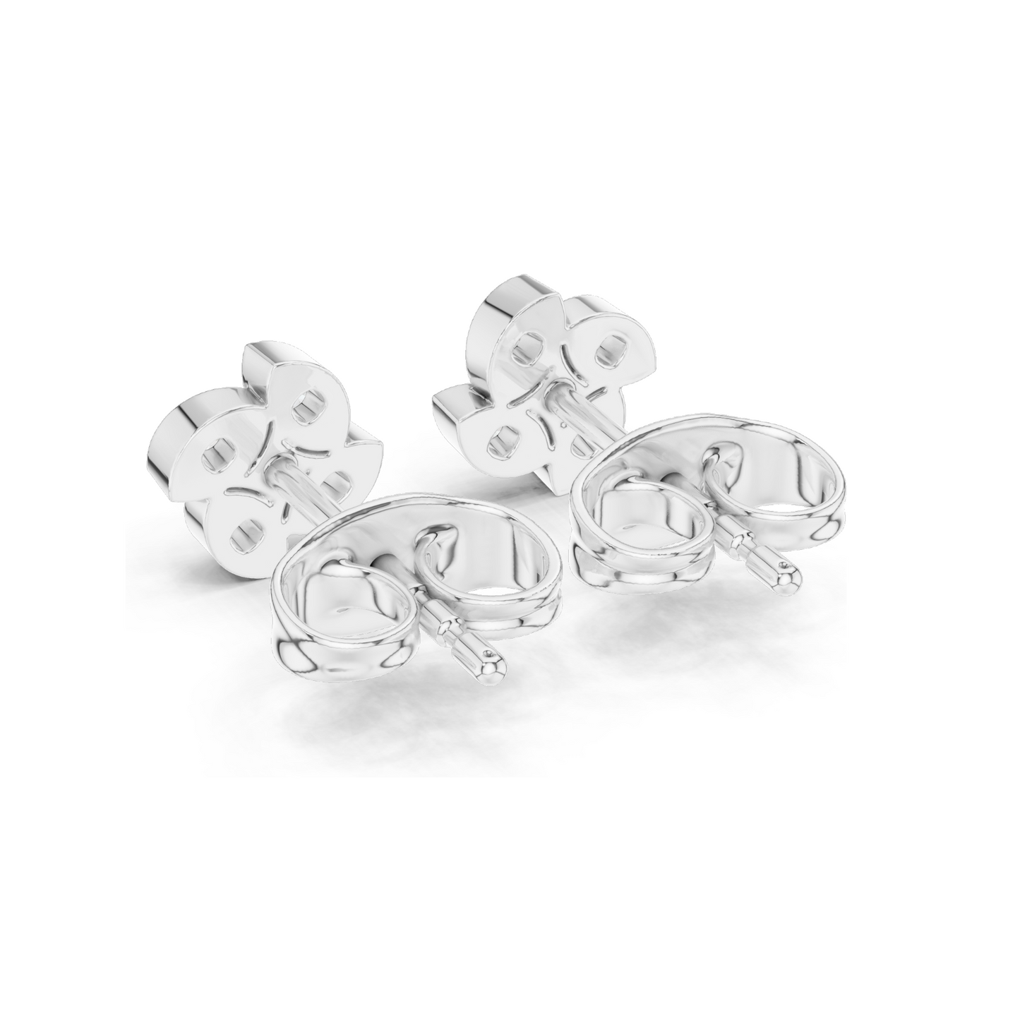 Lab-Grown Diamond Cluster Earrings – 0.144 CT | VVS-VS EF Clarity | Available in 18KT, 14KT, 10KT Gold & 925 Silver | Moissanite & Diamond Options | Rose, Yellow, White Gold