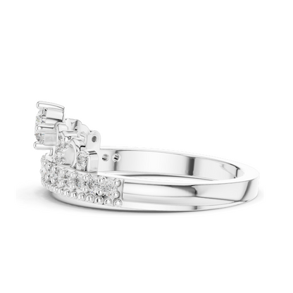 0.364 CT Lab Diamond Ladies Ring | VVS-VS EF Clarity | 18KT, 14KT, 10KT Gold & 925 Silver | Rose, Yellow, White Gold & Moissanite Options