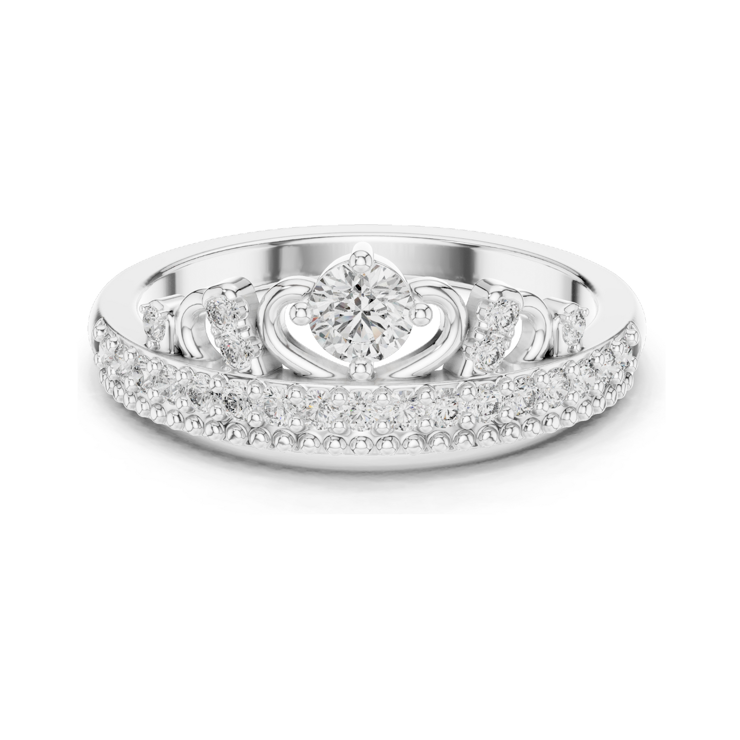 0.364 CT Lab Diamond Ladies Ring | VVS-VS EF Clarity | 18KT, 14KT, 10KT Gold & 925 Silver | Rose, Yellow, White Gold & Moissanite Options