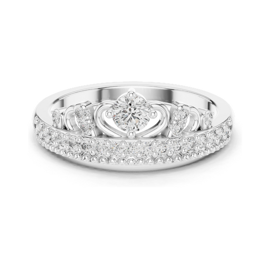 0.364 CT Lab Diamond Ladies Ring | VVS-VS EF Clarity | 18KT, 14KT, 10KT Gold & 925 Silver | Rose, Yellow, White Gold & Moissanite Options