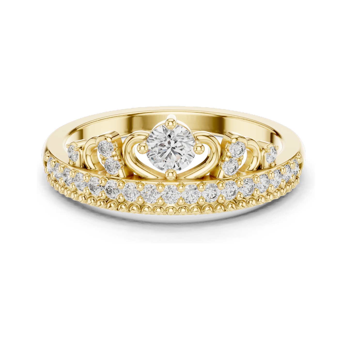 0.364 CT Lab Diamond Ladies Ring | VVS-VS EF Clarity | 18KT, 14KT, 10KT Gold & 925 Silver | Rose, Yellow, White Gold & Moissanite Options