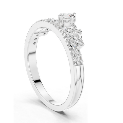 0.364 CT Lab Diamond Ladies Ring | VVS-VS EF Clarity | 18KT, 14KT, 10KT Gold & 925 Silver | Rose, Yellow, White Gold & Moissanite Options