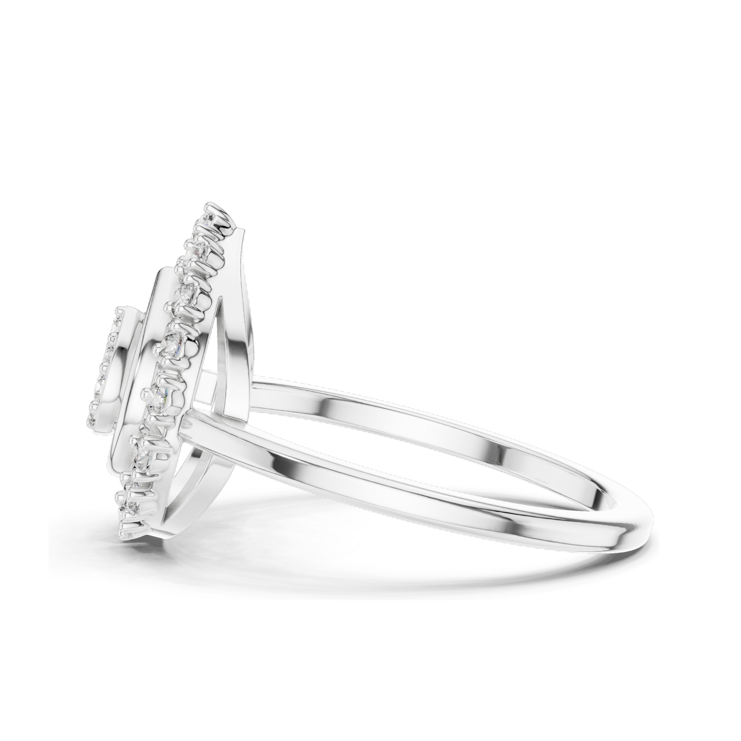 Lab Diamond Ladies Ring – 0.227 CT VVS-VS EF Clarity | 18KT, 14KT, 10KT Gold & 925 Silver Options | Rose, Yellow, White Gold & Moissanite