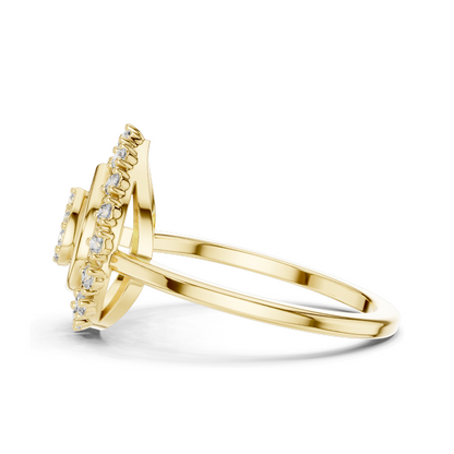 Lab Diamond Ladies Ring – 0.227 CT VVS-VS EF Clarity | 18KT, 14KT, 10KT Gold & 925 Silver Options | Rose, Yellow, White Gold & Moissanite