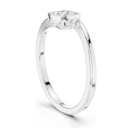 0.176 CT Lab Diamond Cluster Ring for Women | VVS-VS EF Clarity | 18KT, 14KT, 10KT Gold & 925 Silver | Rose, Yellow, White Gold & Moissanite Options