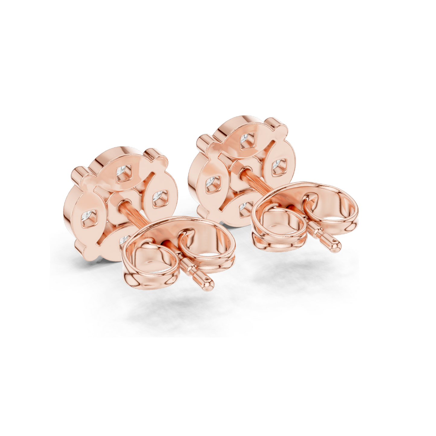 0.34 CT Lab Diamond Stud Earrings for Women | VVS-VS EF Clarity | 18KT, 14KT, 10KT Gold & 925 Silver | Rose, Yellow, White Gold & Moissanite Options