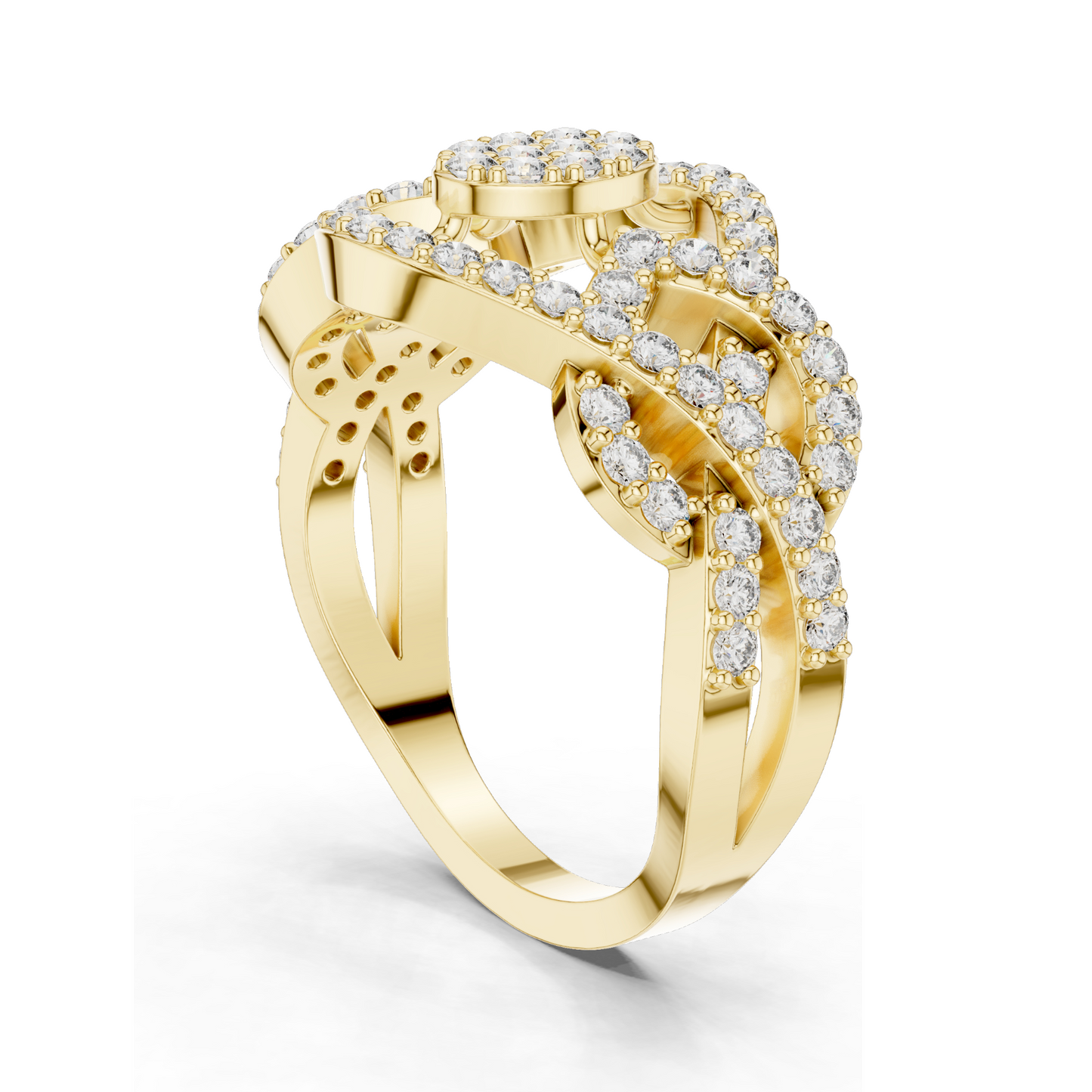 0.612 CT Lab Diamond Ring for Women | VVS-VS EF Clarity | 18KT, 14KT, 10KT Gold & 925 Silver | Rose, Yellow, White Gold & Moissanite Options