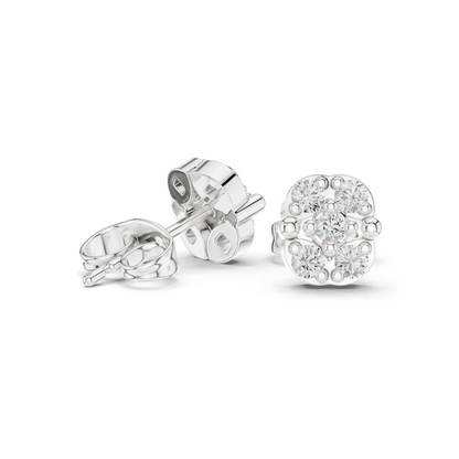 0.28 CT Lab Diamond Earrings for Women | VVS-VS EF Clarity | 18KT, 14KT, 10KT Gold & 925 Silver | Rose, Yellow, White Gold & Moissanite Options