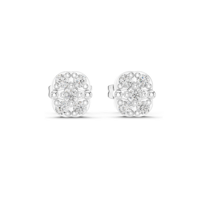 0.28 CT Lab Diamond Earrings for Women | VVS-VS EF Clarity | 18KT, 14KT, 10KT Gold & 925 Silver | Rose, Yellow, White Gold & Moissanite Options