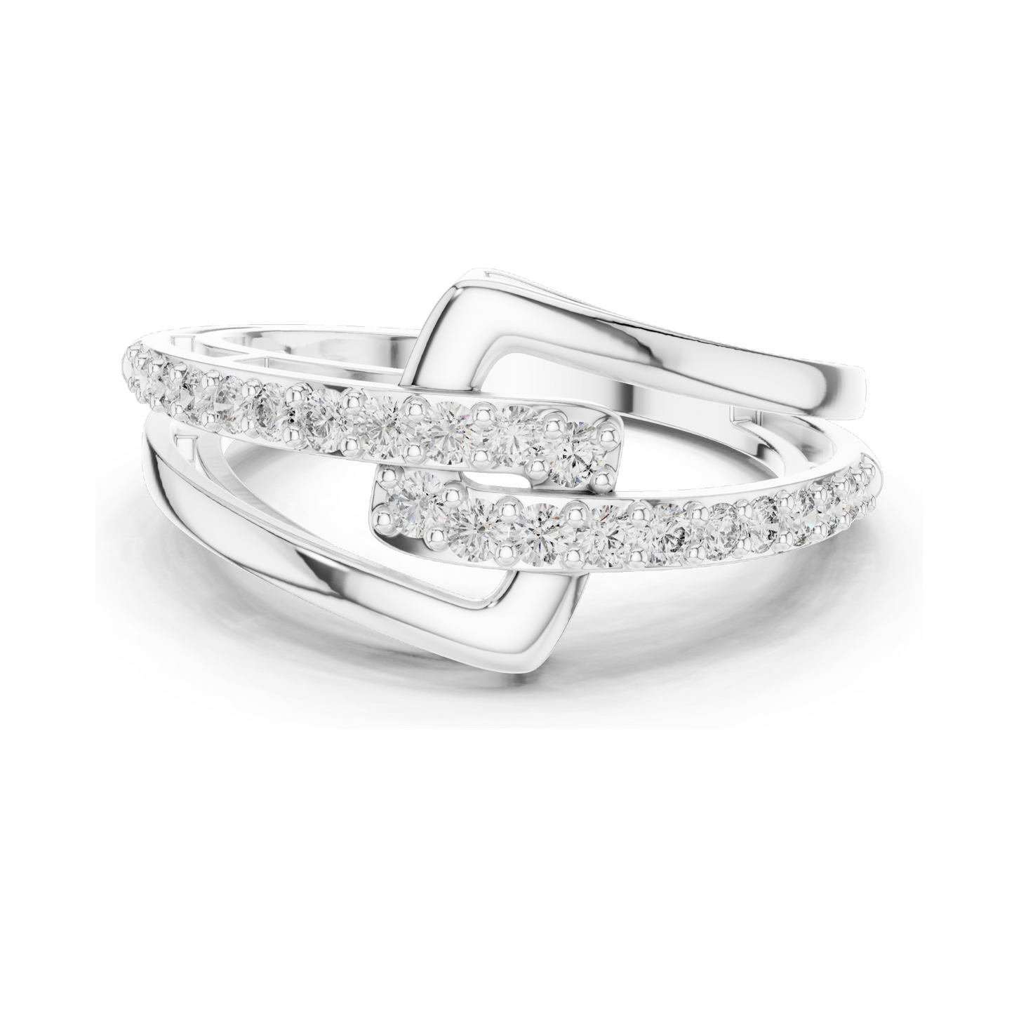 0.342 CT Lab Diamond Ring for Women | VVS-VS EF Clarity | 18KT, 14KT, 10KT Gold & 925 Silver | Rose, Yellow, White Gold & Moissanite Options
