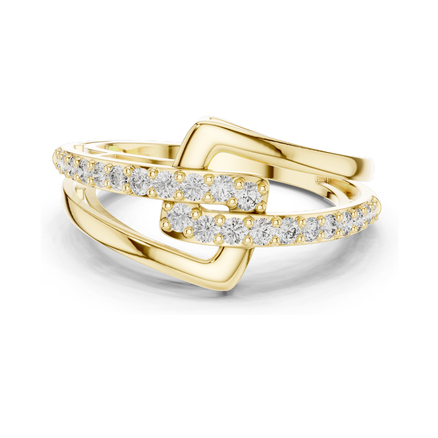 0.342 CT Lab Diamond Ring for Women | VVS-VS EF Clarity | 18KT, 14KT, 10KT Gold & 925 Silver | Rose, Yellow, White Gold & Moissanite Options