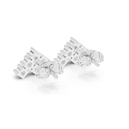 Diamond Cluster Earrings | Lab-Grown VVS-VS EF Clarity, 0.24 ct | Available in 18KT, 14KT, 10KT Gold & 925 Silver | Rose, Yellow, White Gold & Moissanite Options
