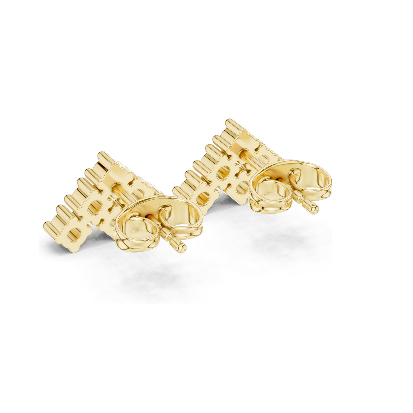Diamond Cluster Earrings | Lab-Grown VVS-VS EF Clarity, 0.24 ct | Available in 18KT, 14KT, 10KT Gold & 925 Silver | Rose, Yellow, White Gold & Moissanite Options