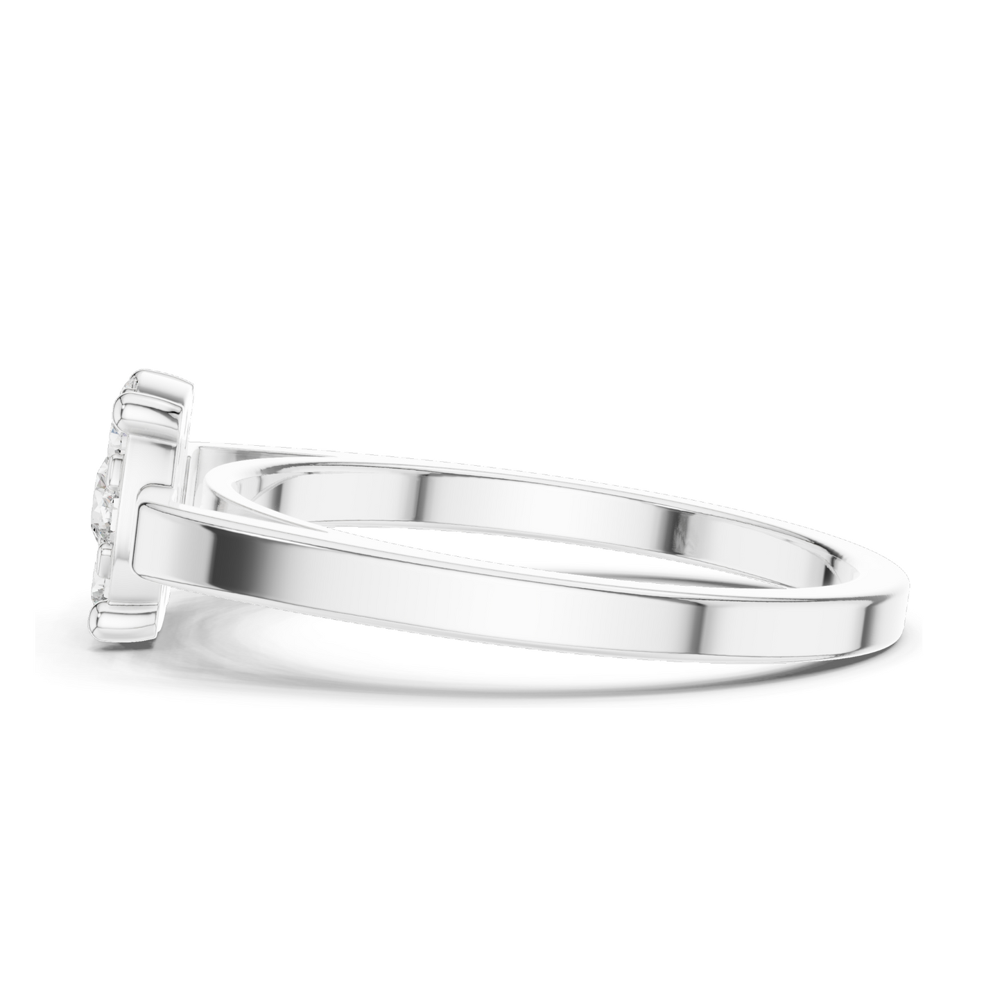 0.29 CT Lab-Grown Diamond Floral Cluster Ring for Women | VVS-VS EF Clarity | 18KT, 14KT, 10KT Gold & 925 Silver | Rose, Yellow, White Gold & Moissanite Options