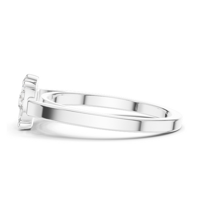 0.29 CT Lab-Grown Diamond Floral Cluster Ring for Women | VVS-VS EF Clarity | 18KT, 14KT, 10KT Gold & 925 Silver | Rose, Yellow, White Gold & Moissanite Options
