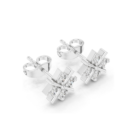 Diamond Stud Earrings – Lab-Grown Diamonds, 0.28 CT, 18KT, 14KT, 10KT Gold & 925 Silver | Rose, Yellow, White Gold Options | Moissanite Available