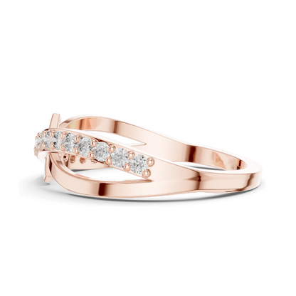 0.266 CT Lab Grown Diamond Ladies Ring | VVS-VS Clarity | 18KT, 14KT, 10KT Gold & 925 Silver | Rose, Yellow, White Gold & Moissanite Options