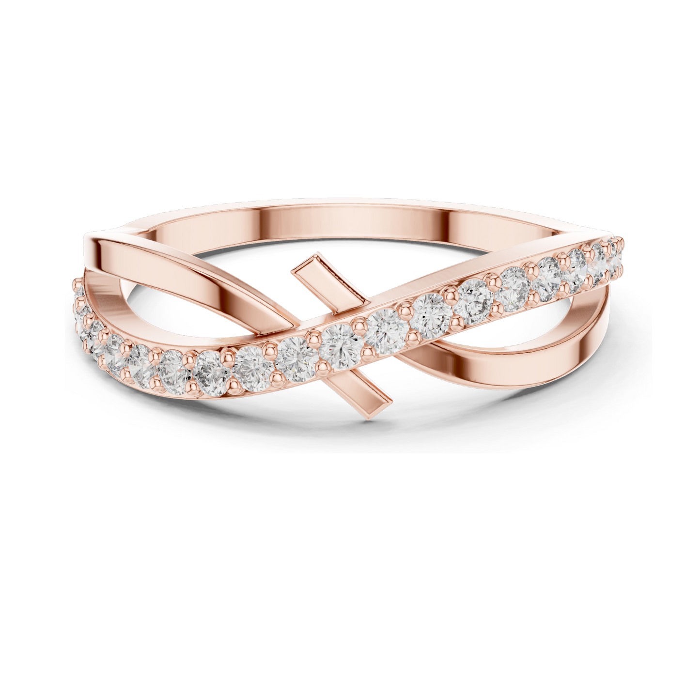 0.266 CT Lab Grown Diamond Ladies Ring | VVS-VS Clarity | 18KT, 14KT, 10KT Gold & 925 Silver | Rose, Yellow, White Gold & Moissanite Options
